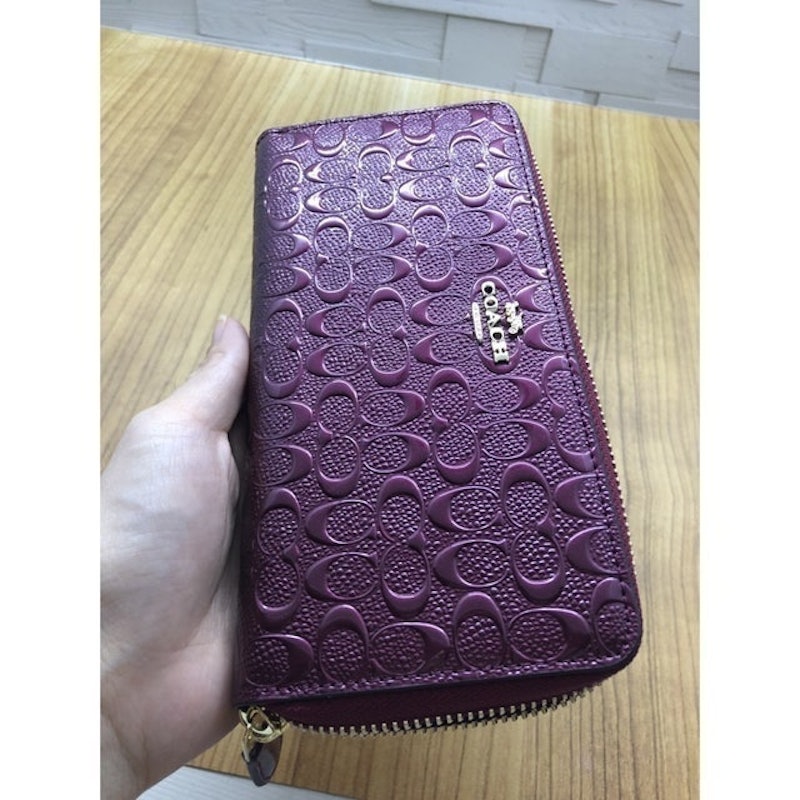 Accordion Zip Wallet In Signature Leather 3