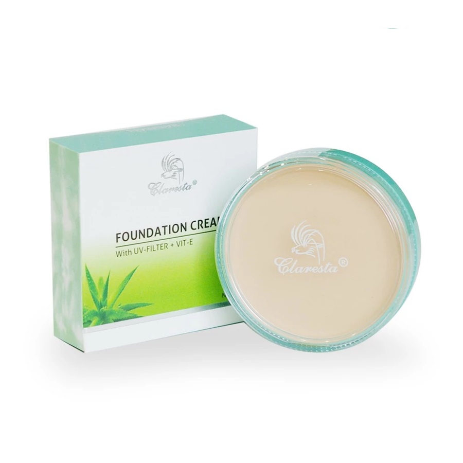 Claresta Foundation Cream with UV-Filter + Vit. E Ivory 1