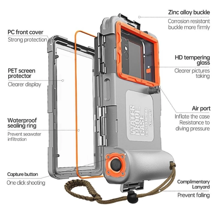  Shellbox Diving Waterproof Case Profesional Gen 3
