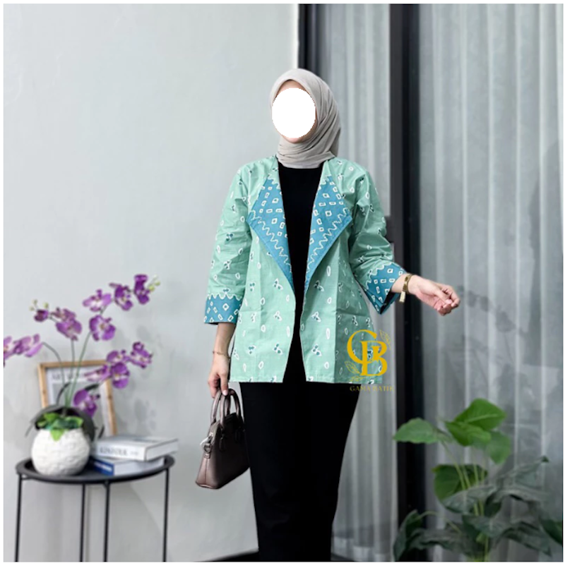 Gama Batik Blazer Batik Atasan Wanita 2