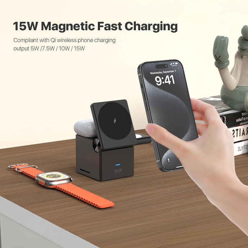 KiiP 3in1 Foldable Wireless Charger T1 Pro 5