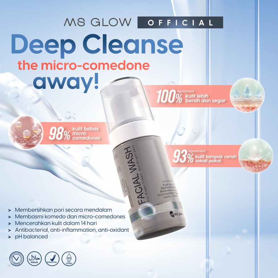 Kosmetika Cantik Indonesia MS Glow MS Glow Facial Wash