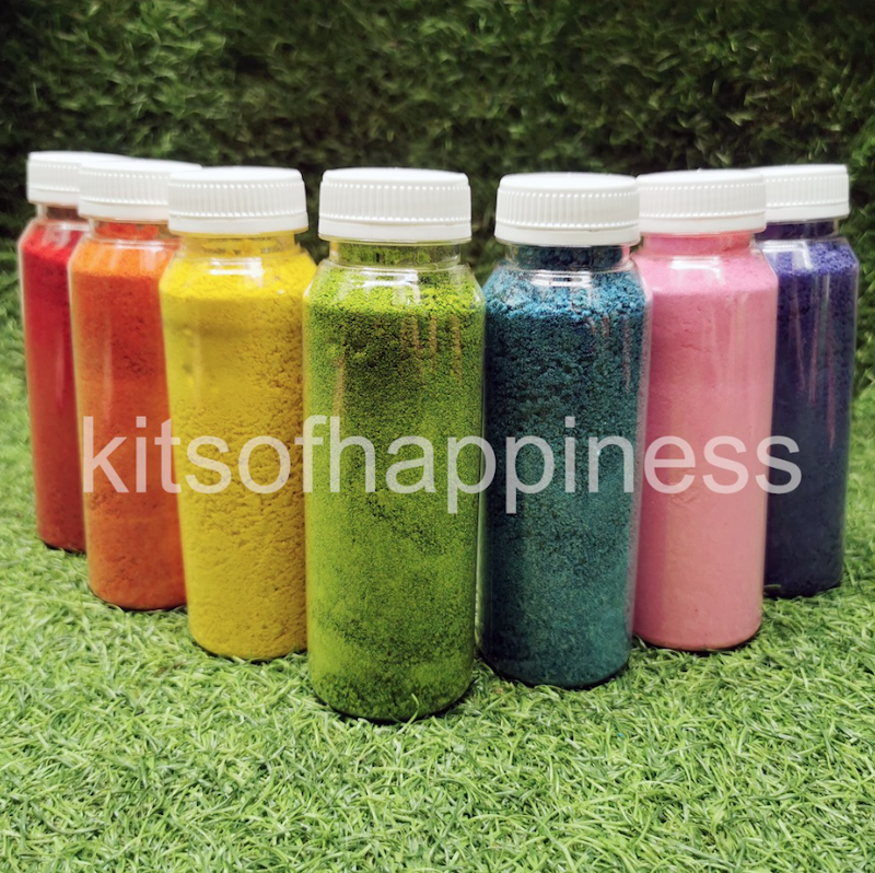 Edible Colored Sand Rainbow