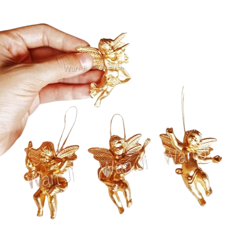 Hiasan Pohon Natal Angel Gold