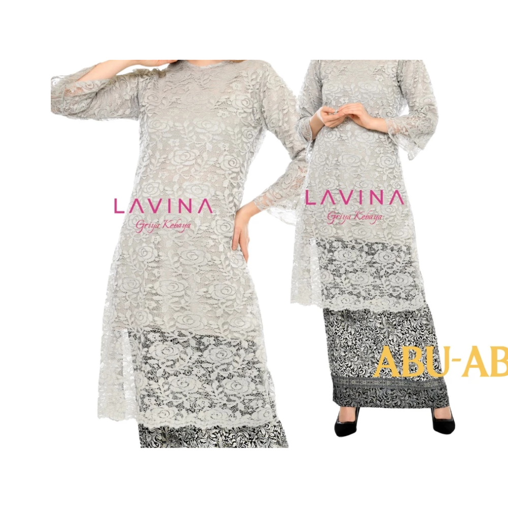  Lavina Tunik Brukat Jumbo Modern