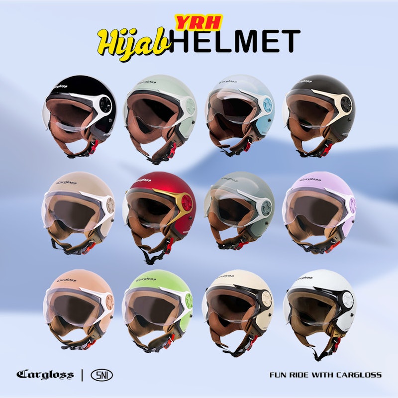 Cargloss YRH Retro Helm Hijab 5
