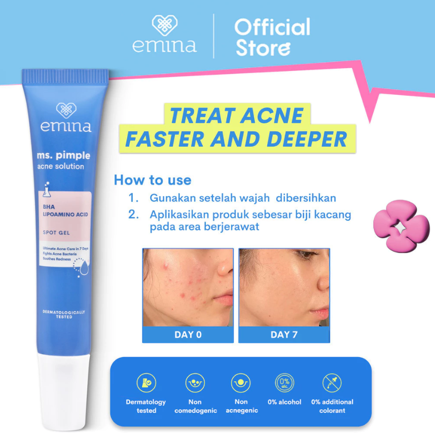 Paragon Technology and Innovation Emina Ms. Pimple Acne Solution Spot Gel 