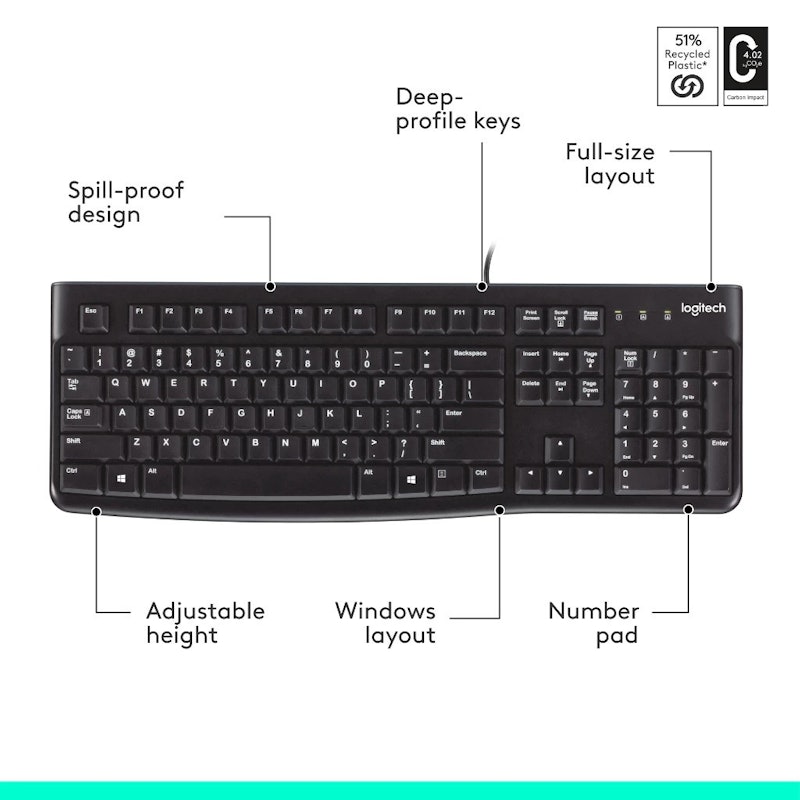 Logitech USB Standard Computer Keyboard 3