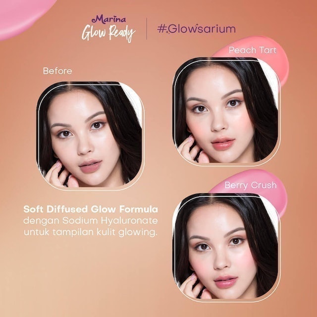 Marina Glow Ready Cheek and Lip Gel Cream Blush 3