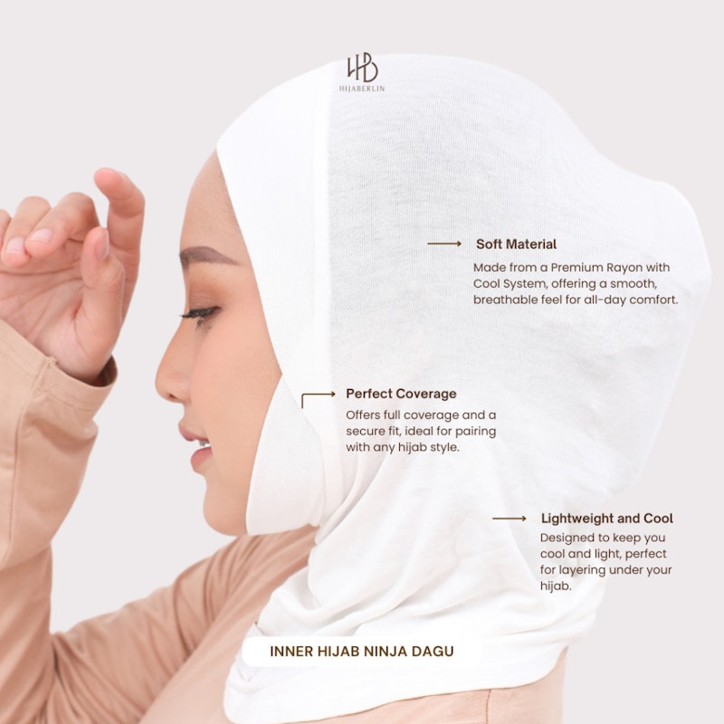 Hijaberlin Ciput Inner Ninja Dagu Covercool 2