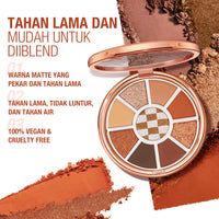 O.TWO.O Love Mark 9 Color Eyeshadow Palette - Sunset Dunes 5