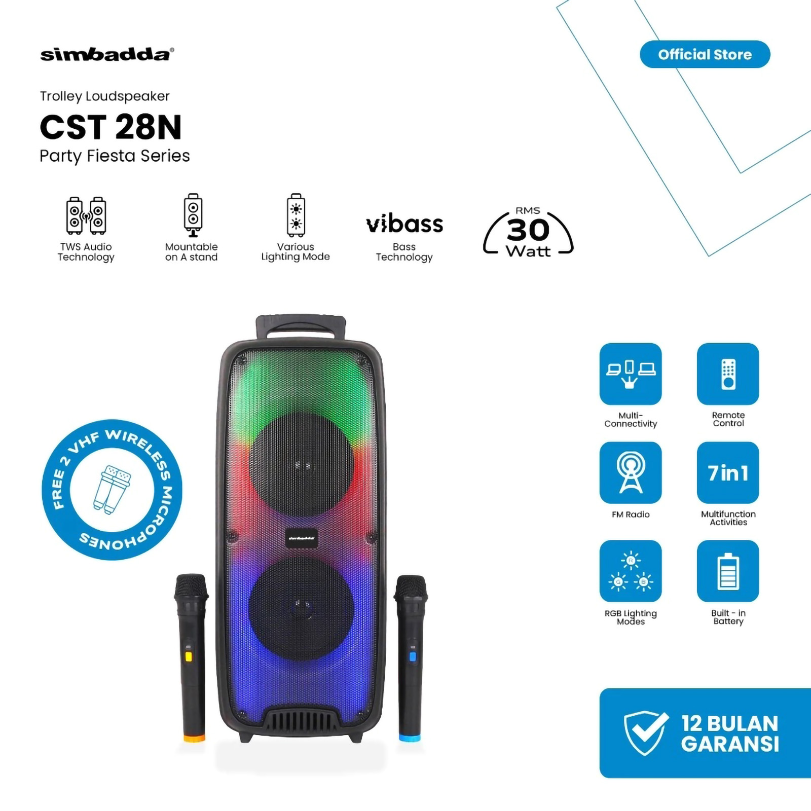 Simbadda Speaker Bluetooth Portable  5