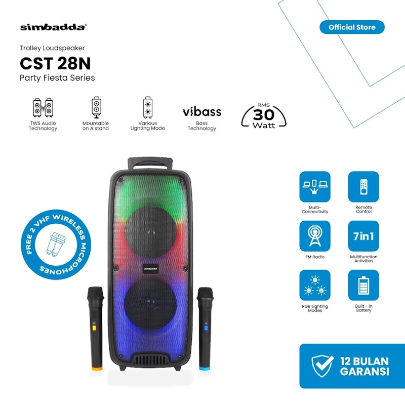 Simbadda Speaker Bluetooth Portable 5