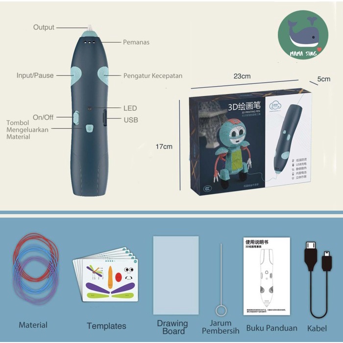 3D Stereoscopic Printing Pen 5