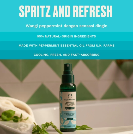 The Body Shop The Body Shop® Peppermint Foot Spray 113520325