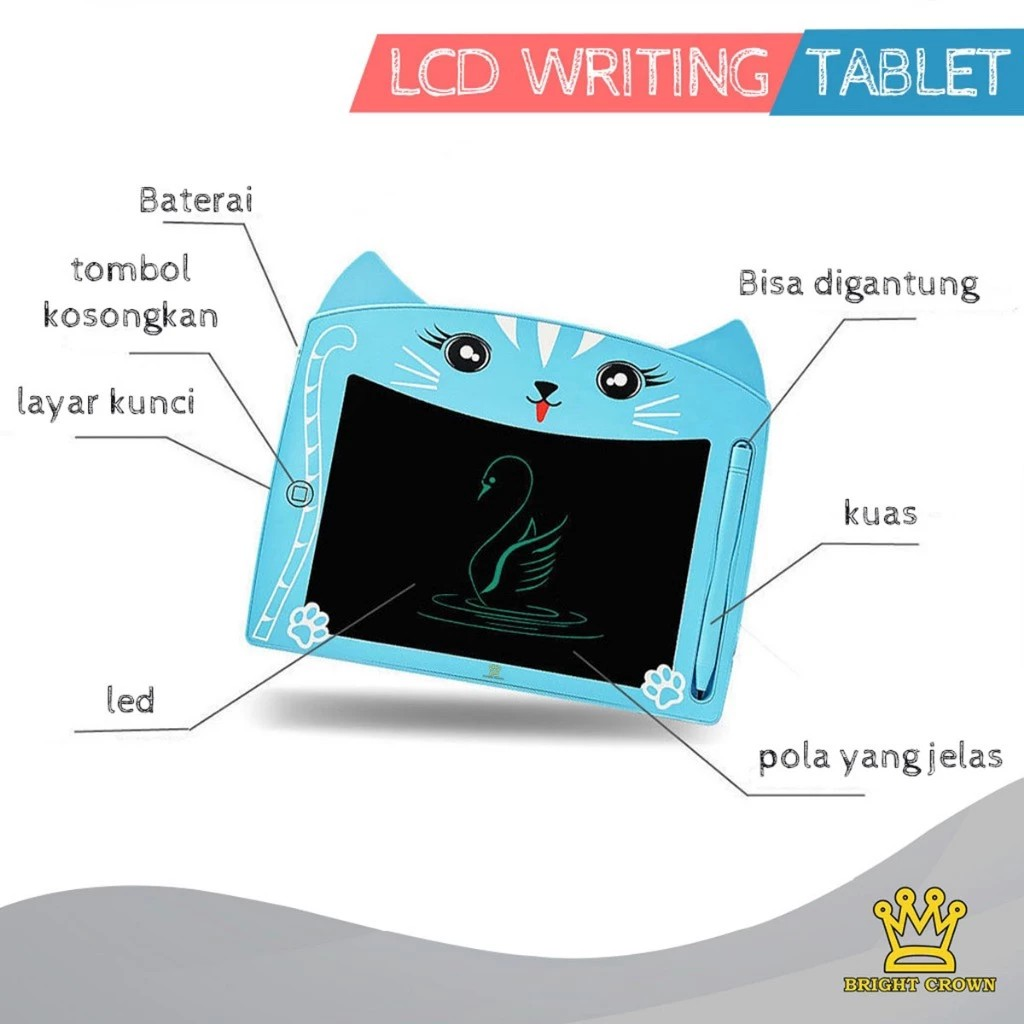  Bright Crown LCD Writing Tablet