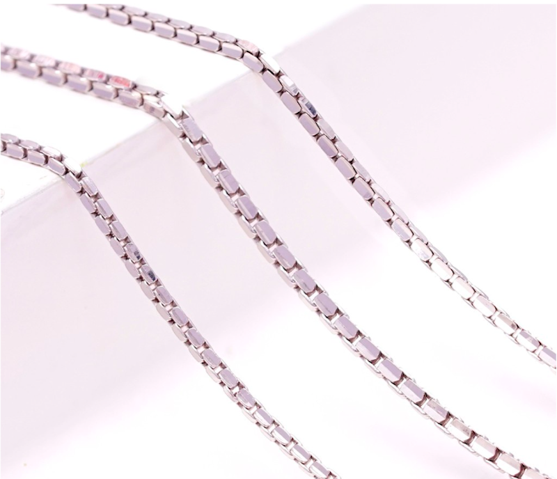 Kalung Stela Polos White Gold 17K 1