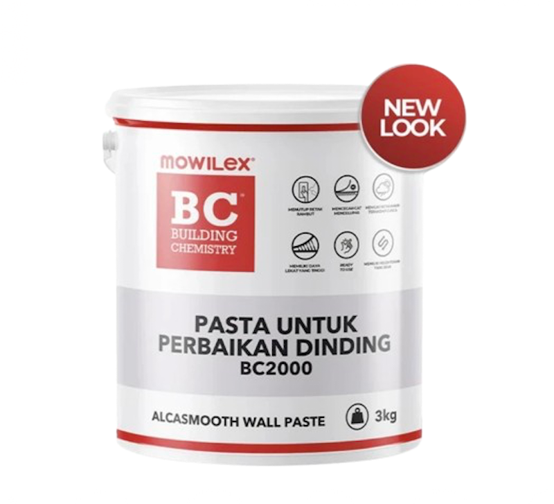 Mowilex BC2000 Alcasmooth Wall Paste 3 kg 1