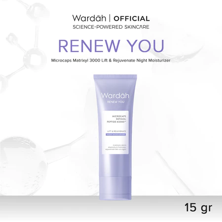 Paragon Technology and Innovation Wardah Renew You Retinol Microcaps Matrixyl™ 3000 Lift & Rejuvenate Night Moisturizer