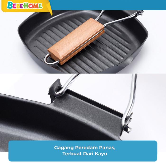 Bebehome Tifale Square Grill Pan Foldable