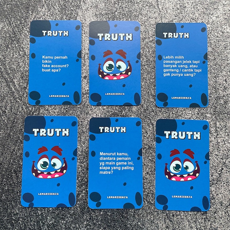 Kartu permainan Truth or Dare Edisi 3 - Monster Wine