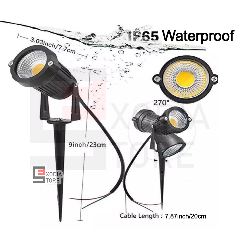 Emico Mitra Cemerlang Emico Lampu Taman LED COB Kuning 9071