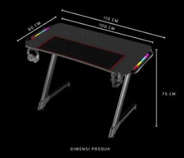 Apex Warrior Venus Music RGB Gaming Desk