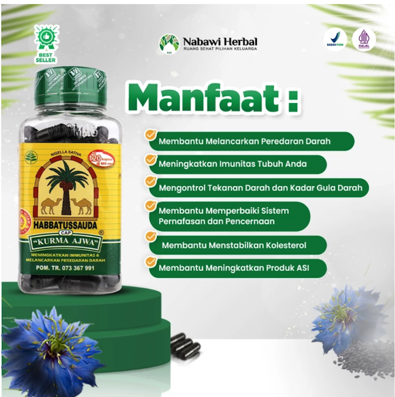 Habbatussauda Cap Kurma Ajwa