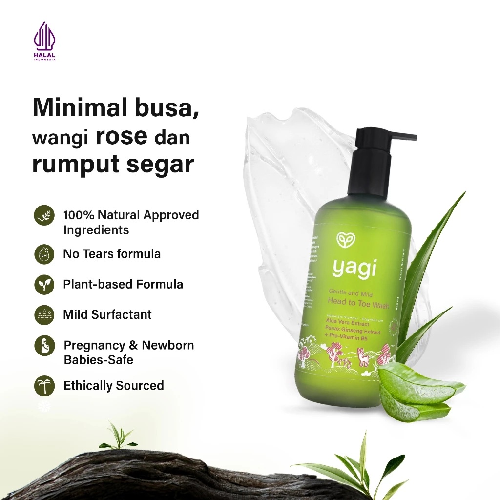 Yagi Natural Indonesia Yagi Forest Gentle And Mild Head To Toe Wash