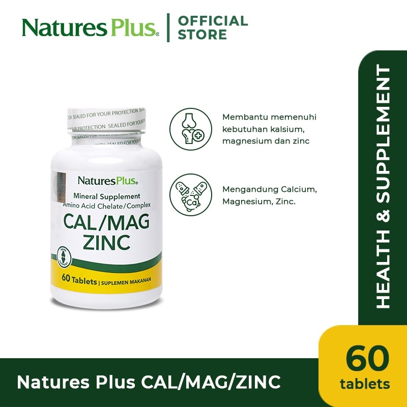 Natural Organics Natures Plus® Cal/Mag Zinc