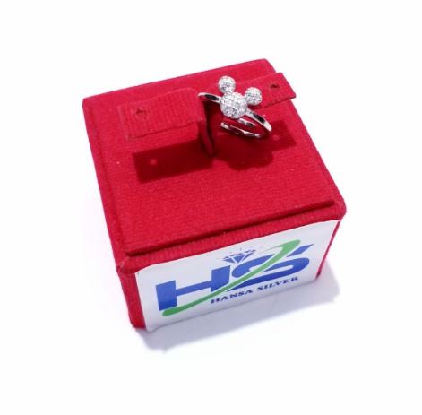 Hansa Silver Cincin Perak Anak Bayi Mickey Mouse