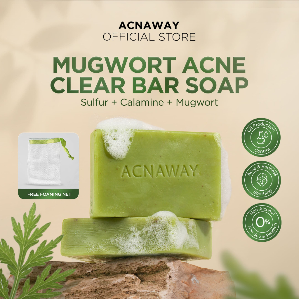  ACNAWAY Mugwort Acne Clear Bar Soap