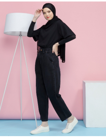 Celana Jeans Slouchy Wanita Boyfriend 3