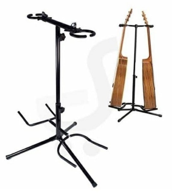 Double Guitar Stand W/Clamp 1