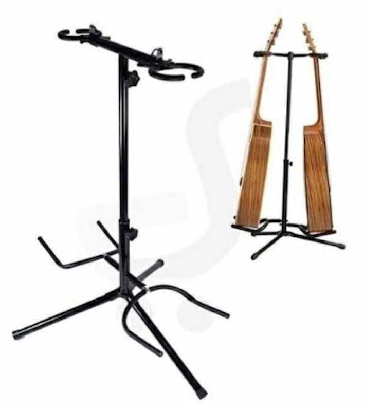 Double Guitar Stand W/Clamp 1