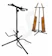 Lazer Double Guitar Stand W/Clamp 1