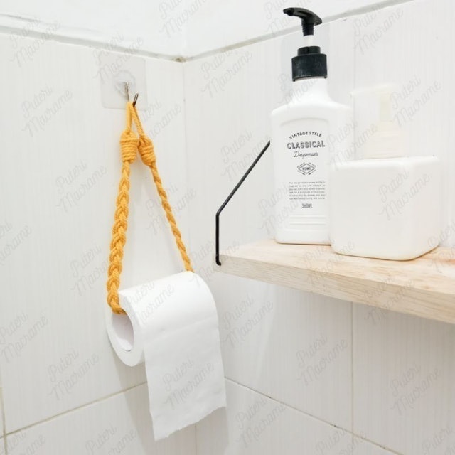  Gantungan Tisu Toilet Macrame