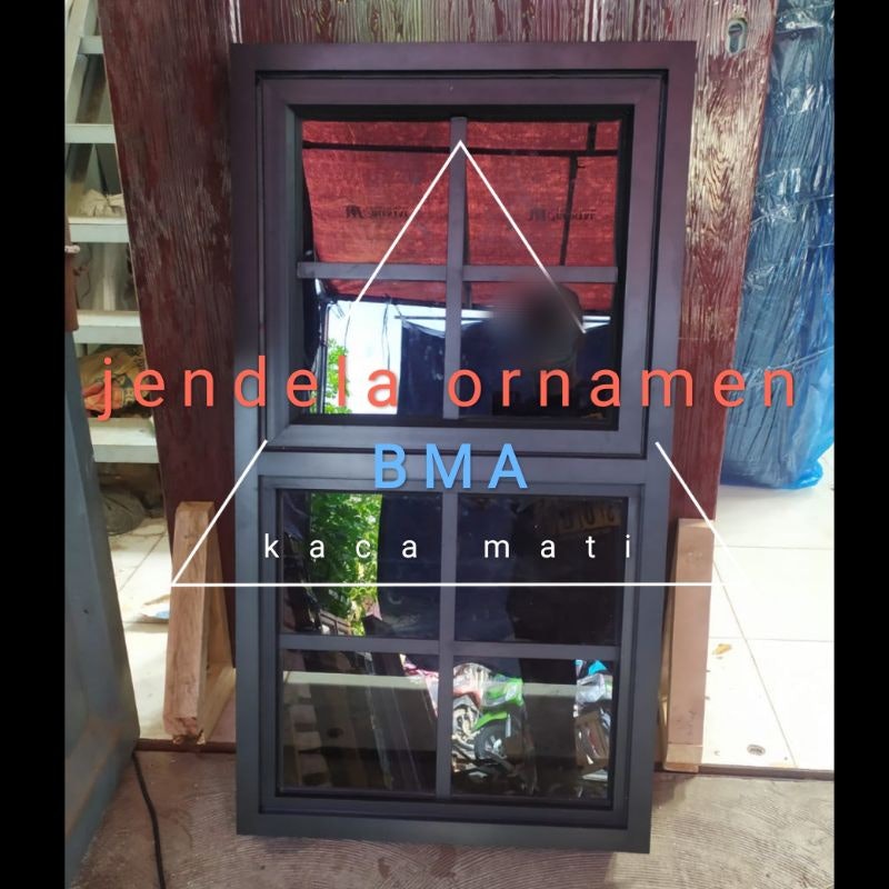 Jendela Aluminium Gandeng 100 cm x 55 cm 5