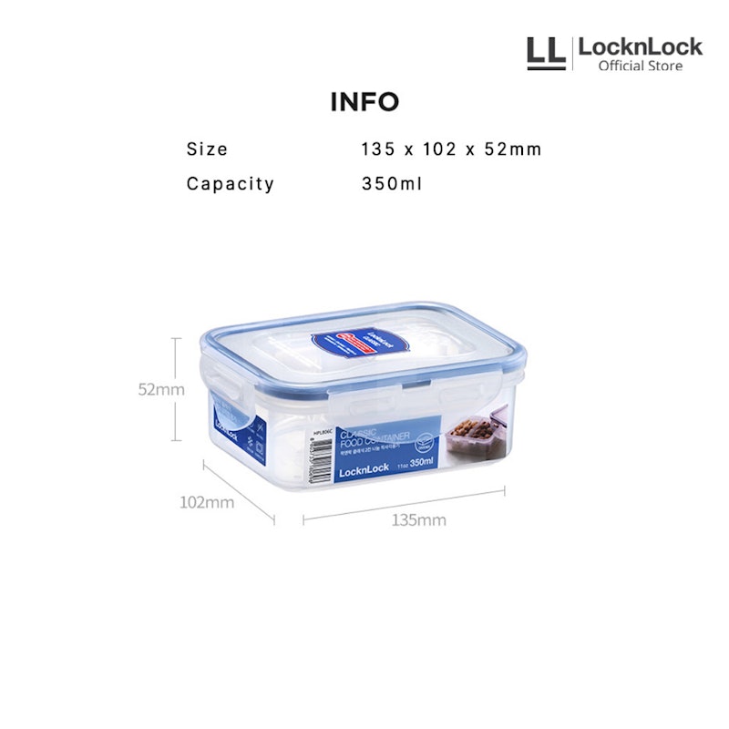 LocknLock Classic Gift Set Kotak Makan Isi 5 pcs 3