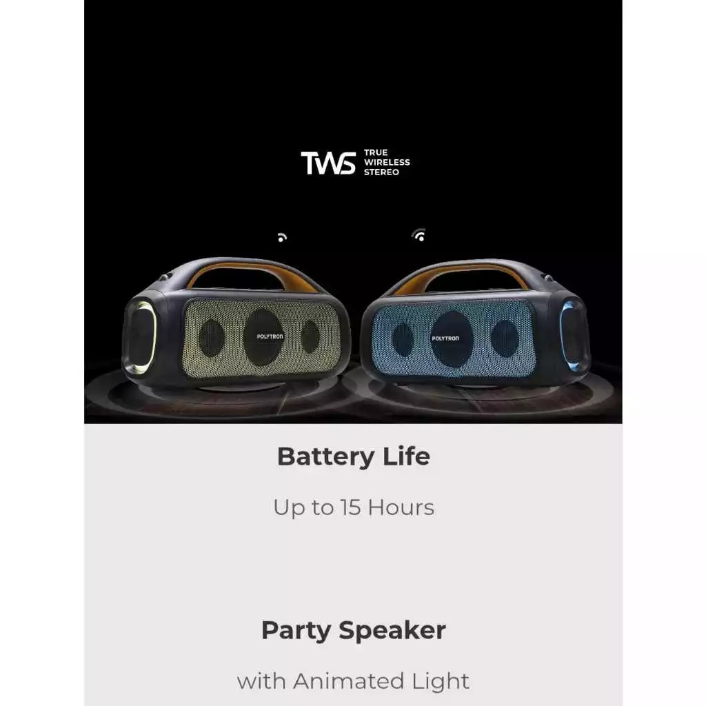 POLYTRON Polytron Partymax Speaker Bluetooth Portable Wireless  PPS 4PH12