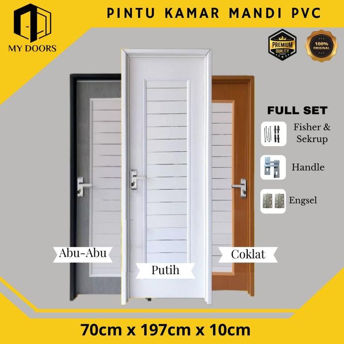 My Doors  Pintu Kamar Mandi PVC Full Panel Minimalis