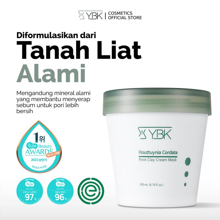 YBK Houttuynia Cordata Pore Clay Cream Mask 5