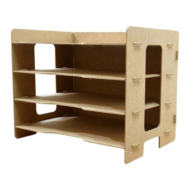  Box File MDF Rak Buku 3 Susun