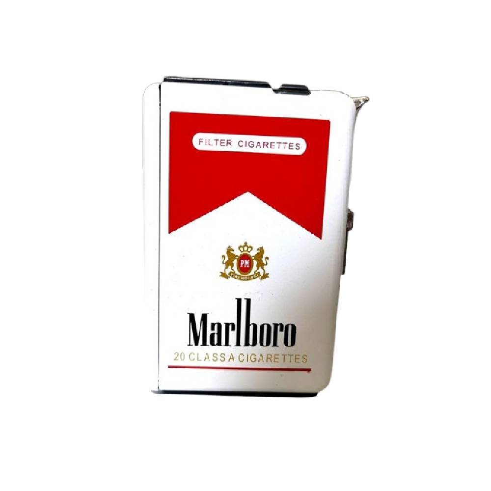 Kotak Rokok Plus Korek Stainless  ｜ E.MBM 198-2 