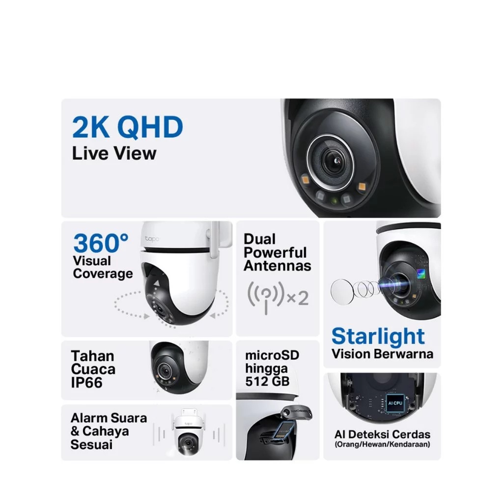 TP-Link Corporation TP-Link Tapo Outdoor Pan/Tilt Security Wi-Fi Camera C520WS