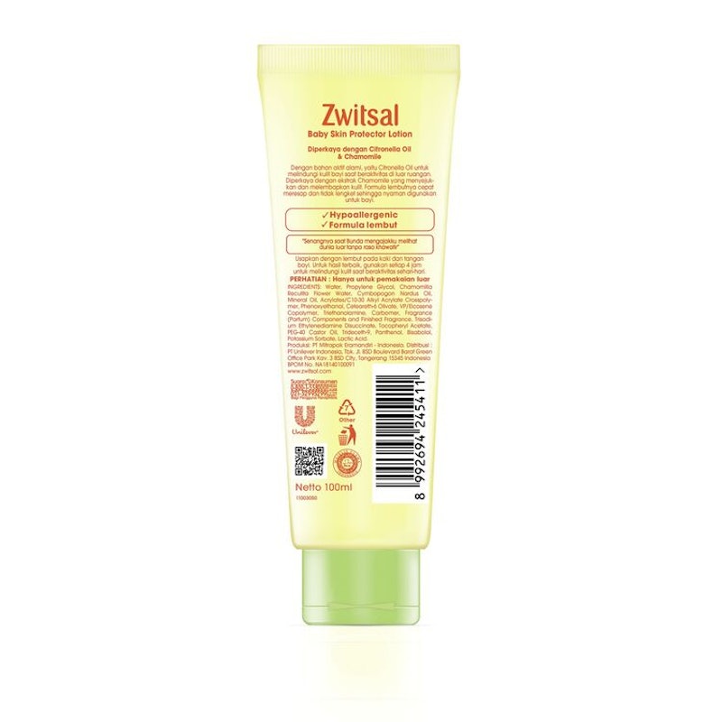 Zwitsal Baby Skin Protector Lotion Natural 2