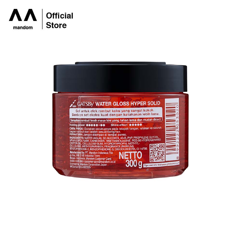 Mandom Indonesia Gatsby Water Gloss Hyper Solid