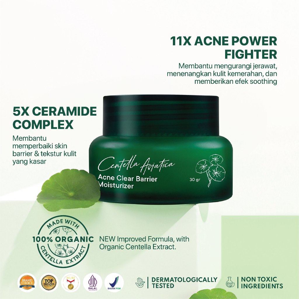 Penta Natural Kosmetindo N'PURE Centella Asiatica Acne Clear Barrier Moisturizer