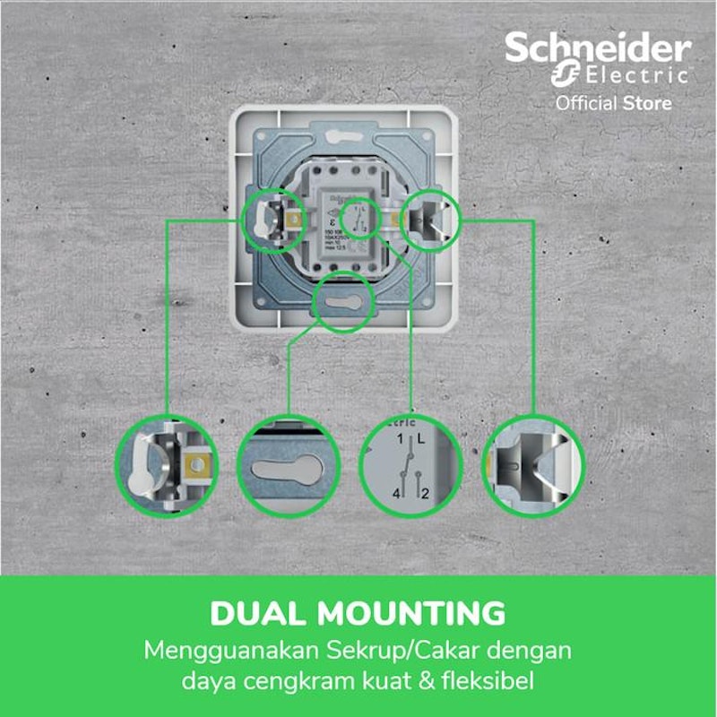 Schneider Electric Leona Stop Kontak 3
