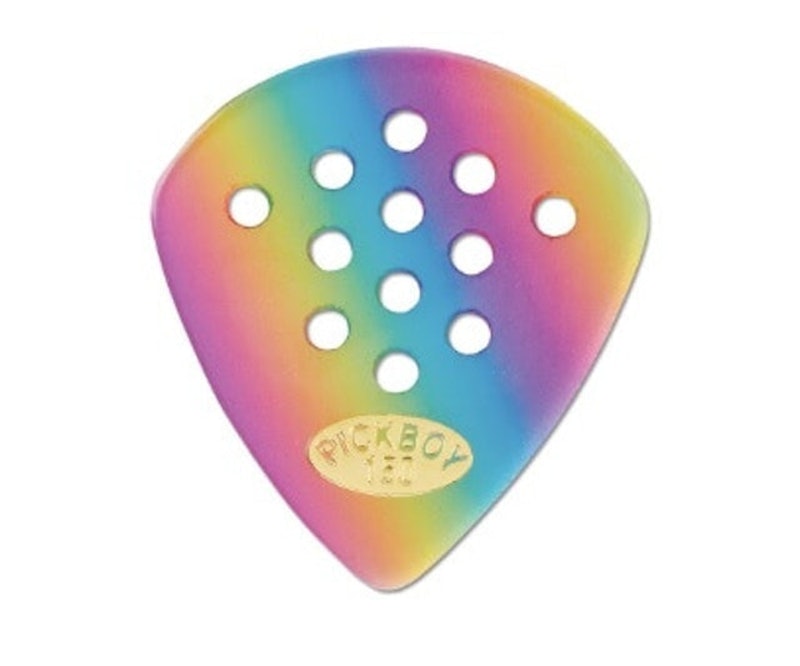 Pos-A-Grip Rainbow JAZZ Guitar Pick 1